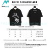Gucci - Balenciaga Double G-B Print Short Sleeve T-shirt